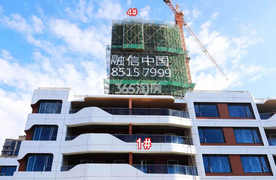 2018年9月融信公馆ARC高层4号楼、低密度多层1号楼(地名幢号)实景