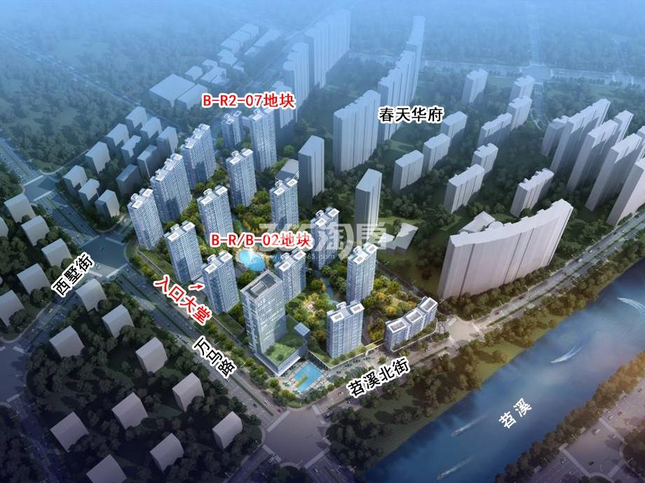 印象苕溪城城城规划效果图