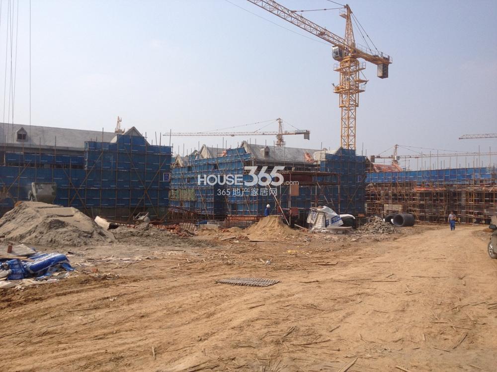 保利礼墅的别墅施工现场实景图(5.1)