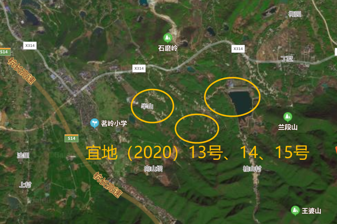 三幅地块由江苏茗岭窑湖小镇旅游有限公司竞得,成交截图刚刚,宜兴张渚