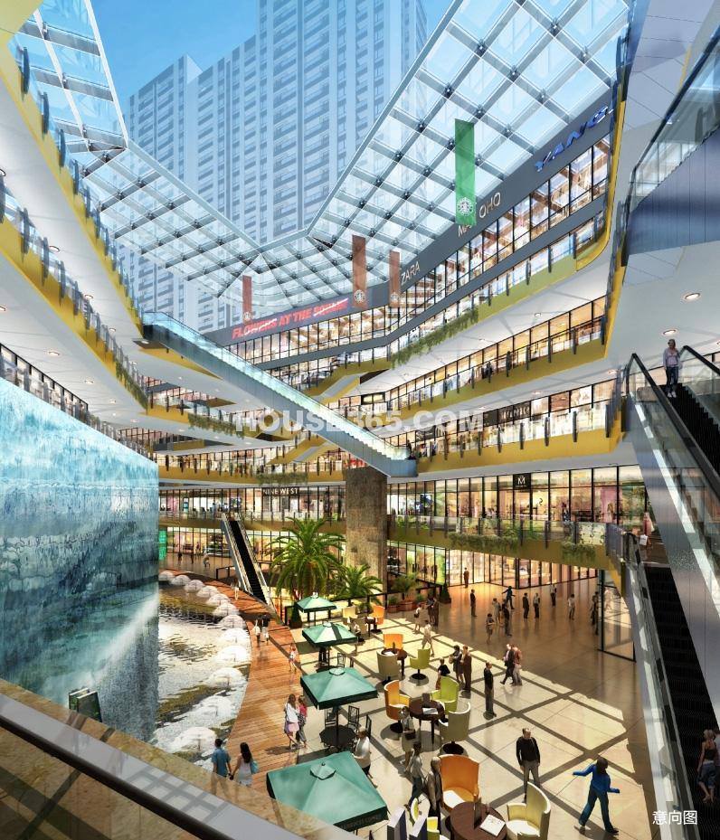 华元欢乐城商业部分意向图