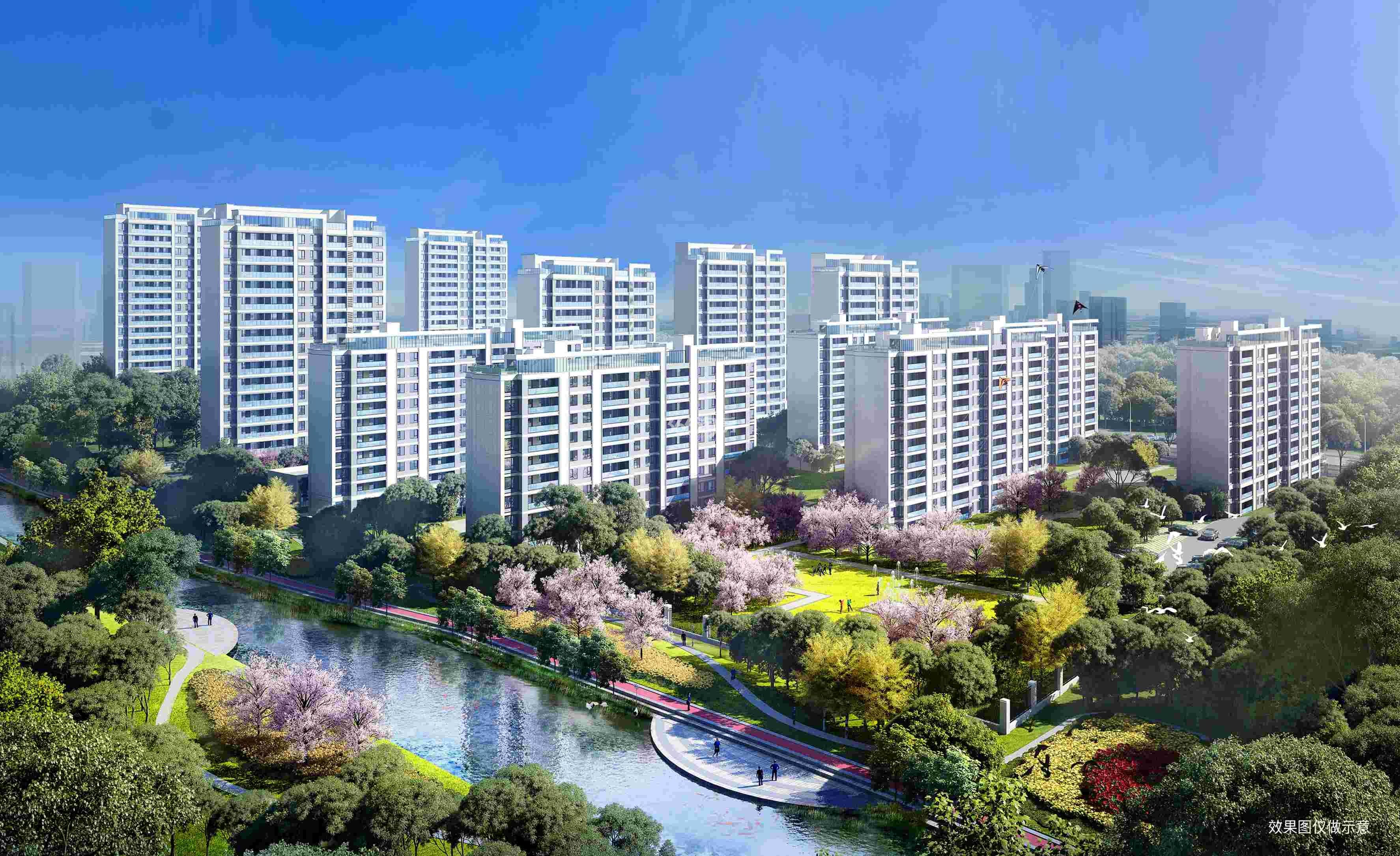浅棠水岸群楼效果图