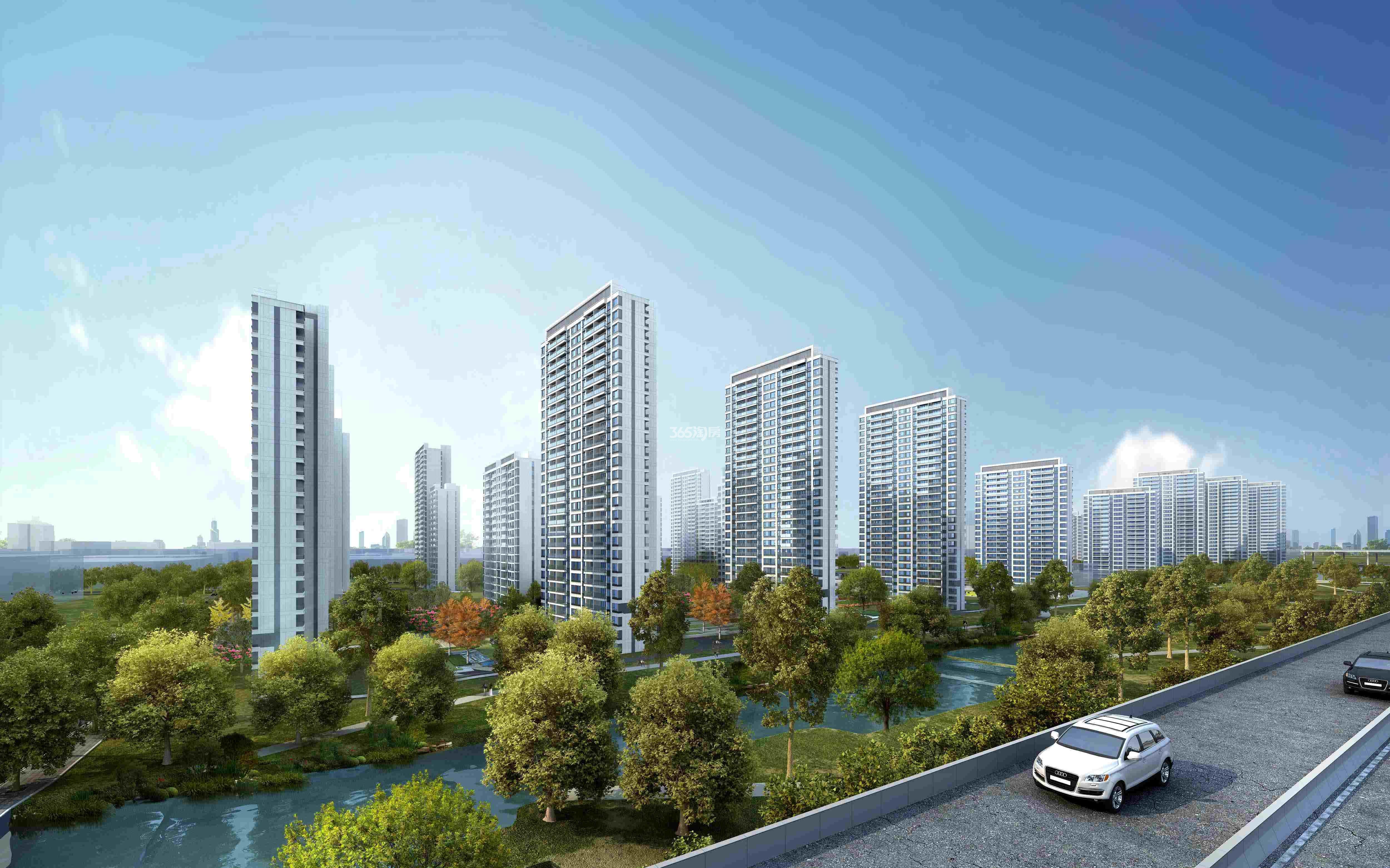 湖西上辰群楼立面效果图