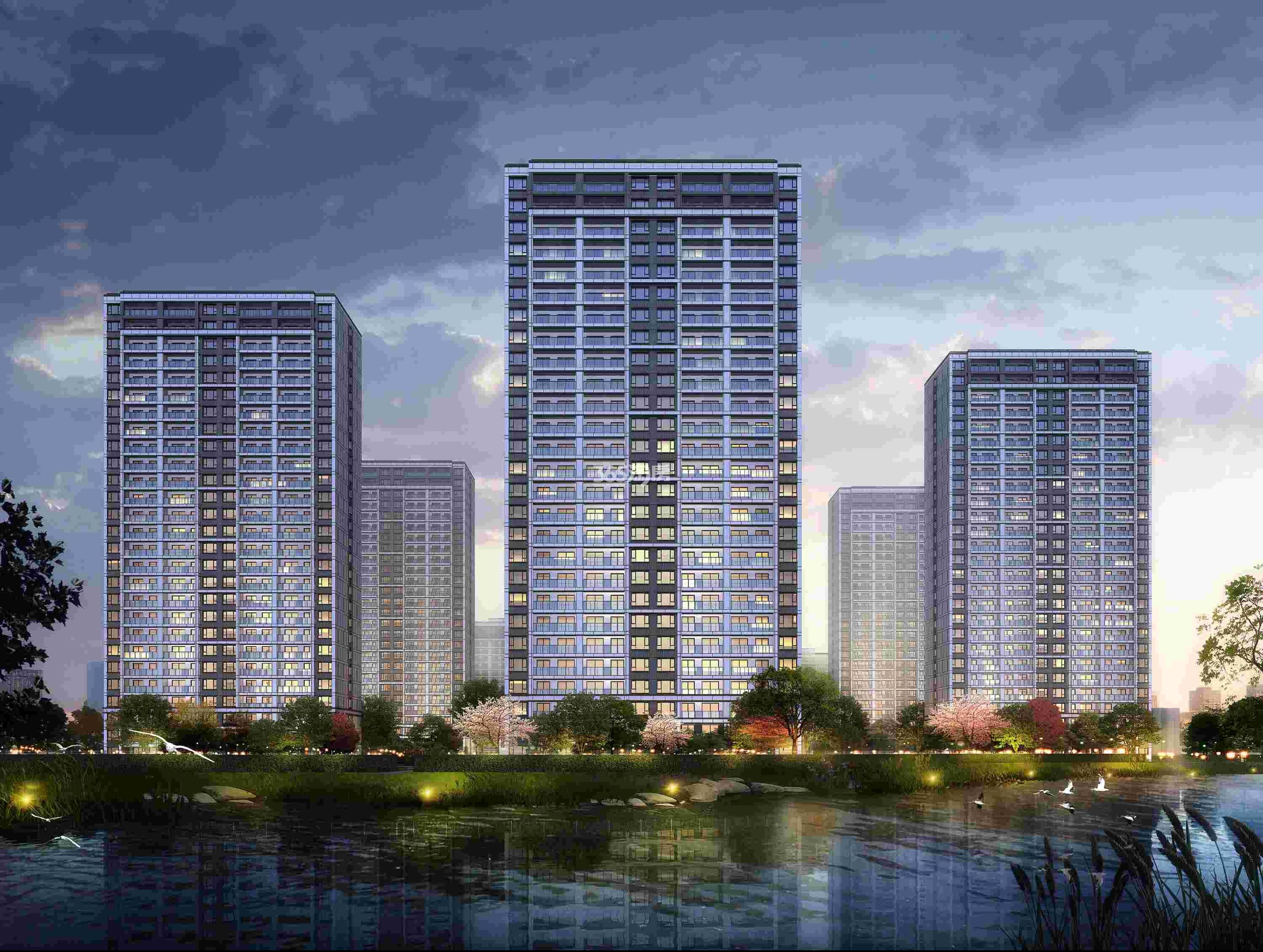 云熹花园群楼立面效果图