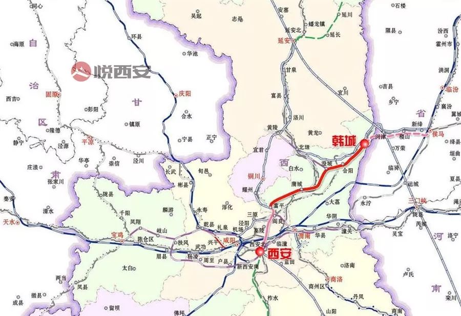 西安咸阳机场至阎良城际铁路总投资丨1537000万元概况丨位于关中北部